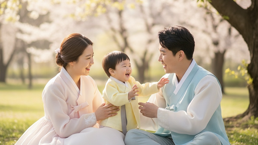 IBK아이돌봄지원 세가족의 모습