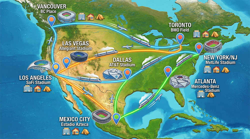 월드컵 티켓 예매 북미 지도