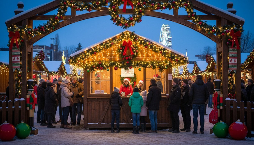 크리스마스 마켓 티켓 부스 및 입장 안내