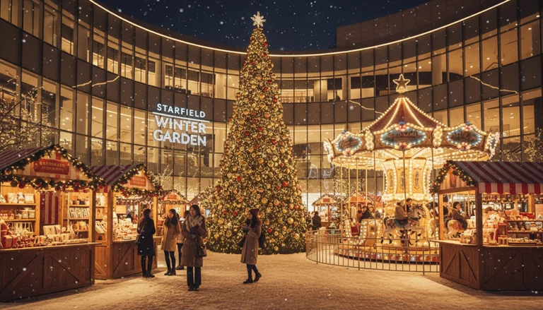 잠실 롯데월드몰 크리스마스 마켓 야경 전경