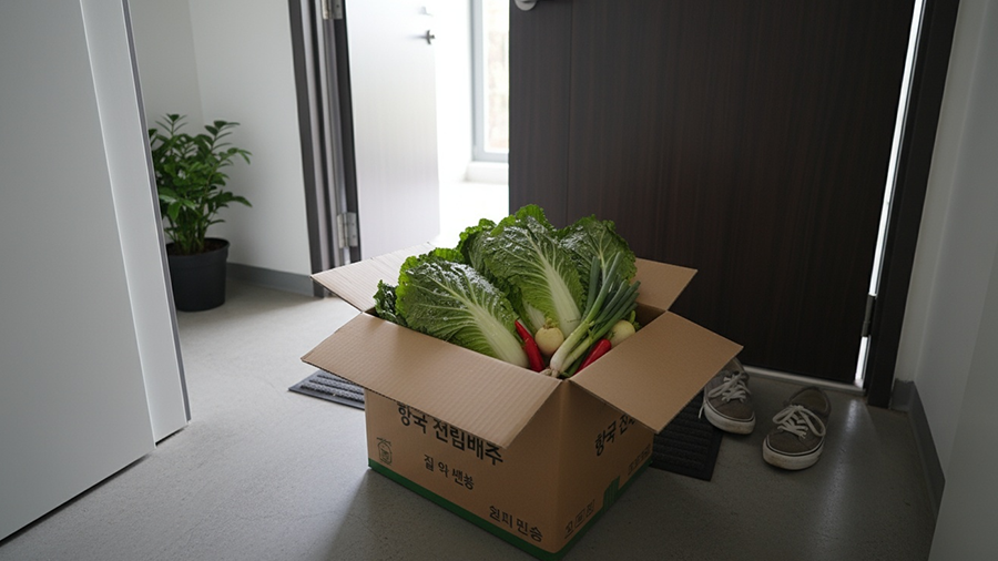 절임배추 집앞 배송