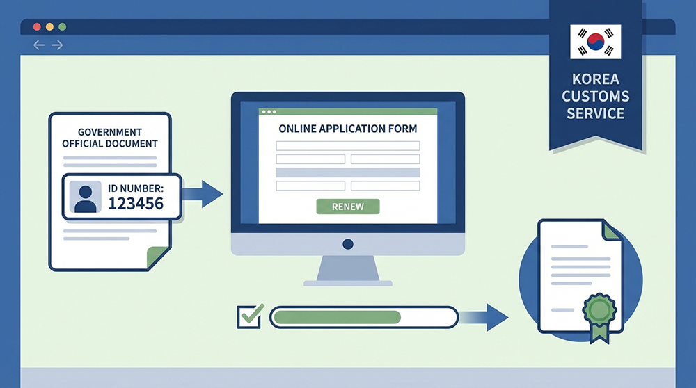 통관번호 재발급 절차