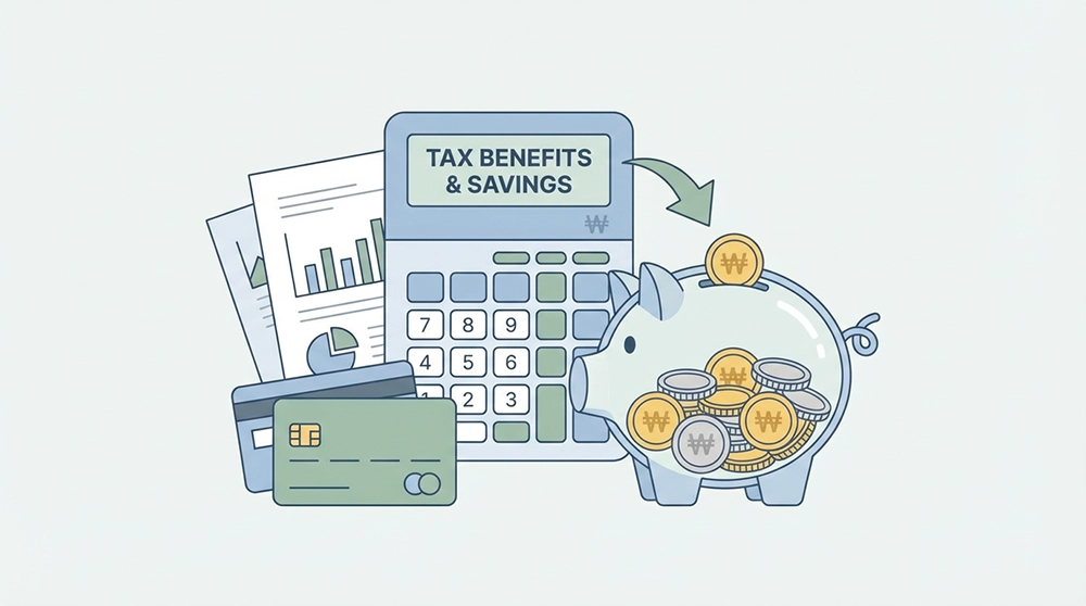 다자녀 가구 신용카드 소득공제 및 세금 혜택 절감 이미지