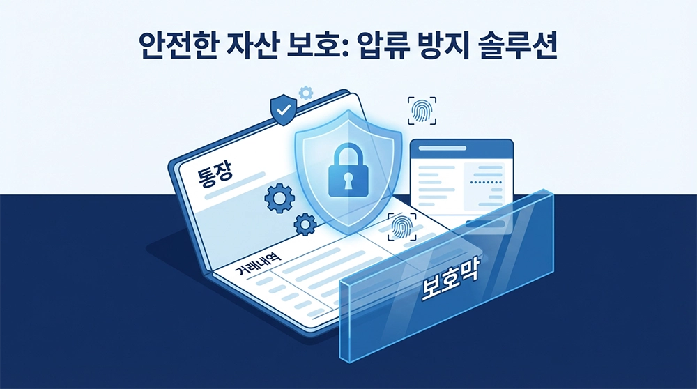 250만원까지 압류가 금지되는 생계비계좌 보호 시스템 설명 이미지