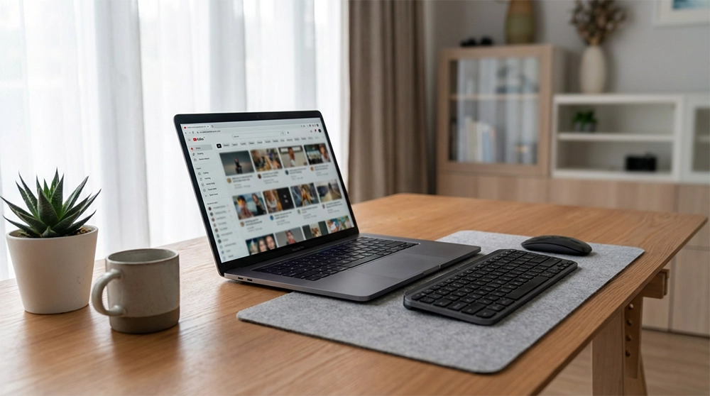 PC에서 유튜브 프리미엄 해지하는 방법, 노트북으로 유튜브 웹사이트를 관리하는 깔끔한 업무 공간