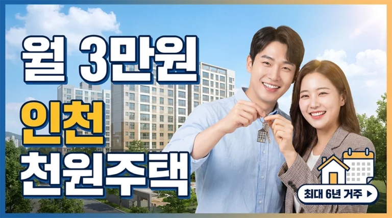 인천 천원주택 월 3만원