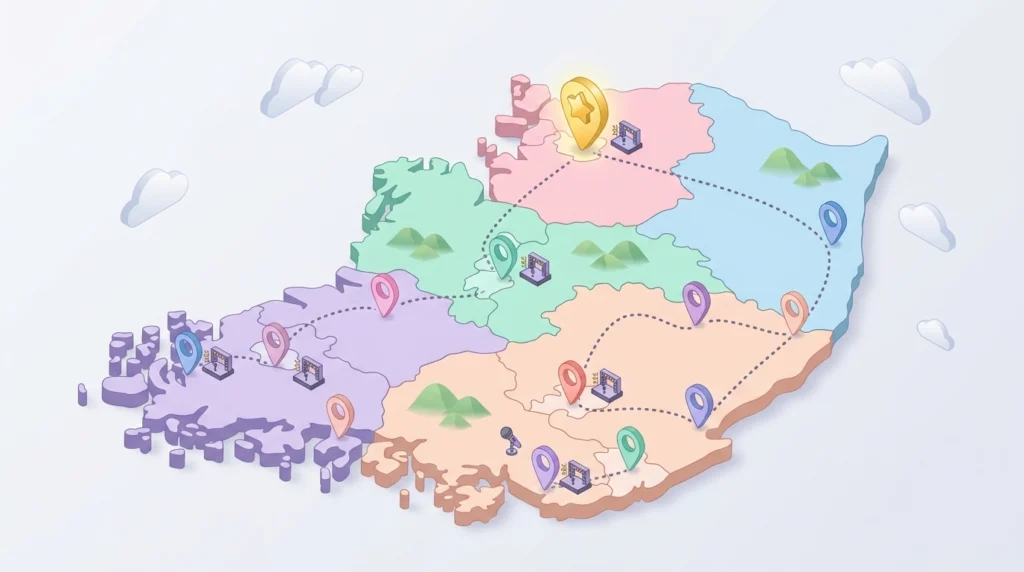 미스트롯4 전국 콘서트 지역지도