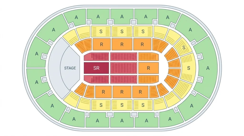 미스트롯4 서울콘서트 좌석배치도