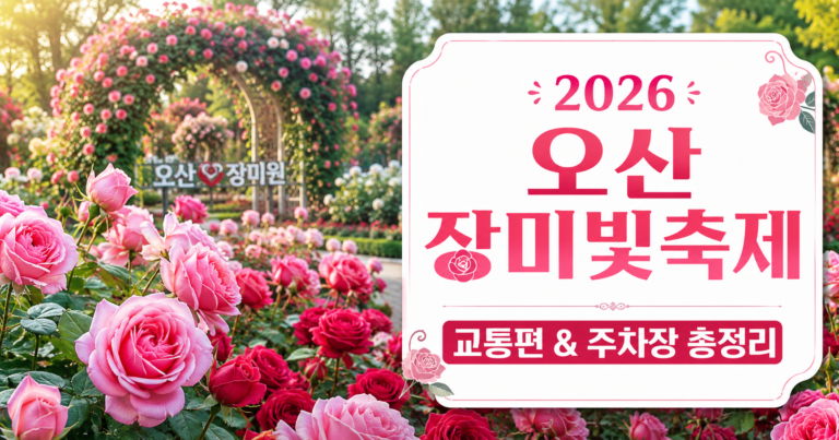 오산장미축제 가는 방법