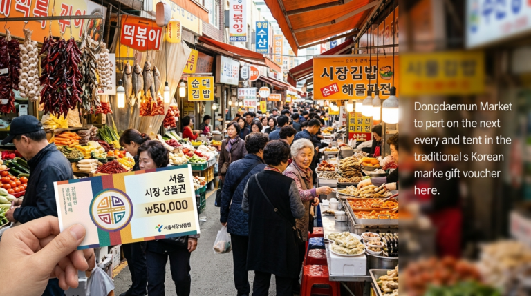 전통시장 배경 온누리상품권 사용처 안내 2026