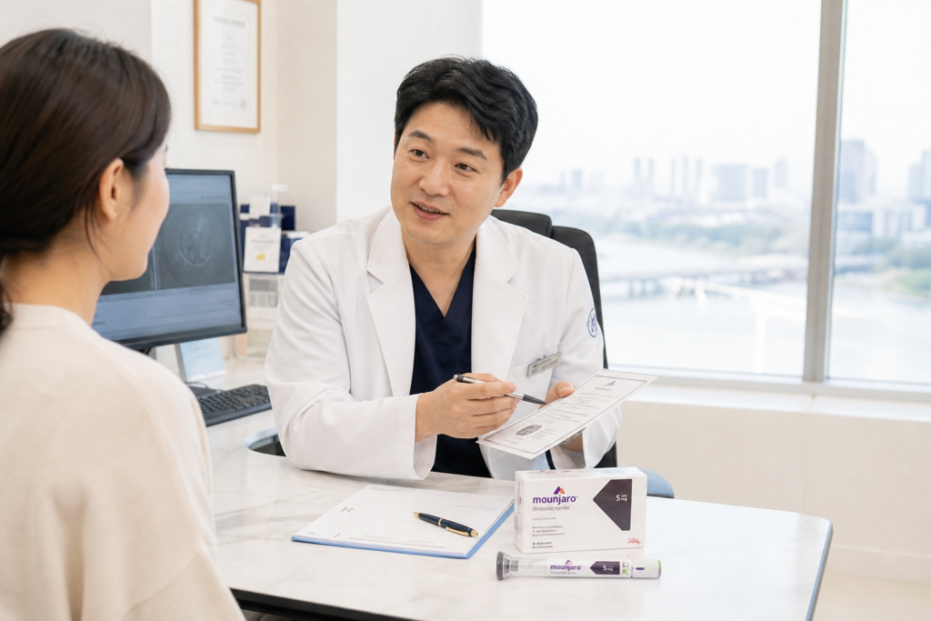 인천 마운자로 처방 병원 의사 상담 진료실