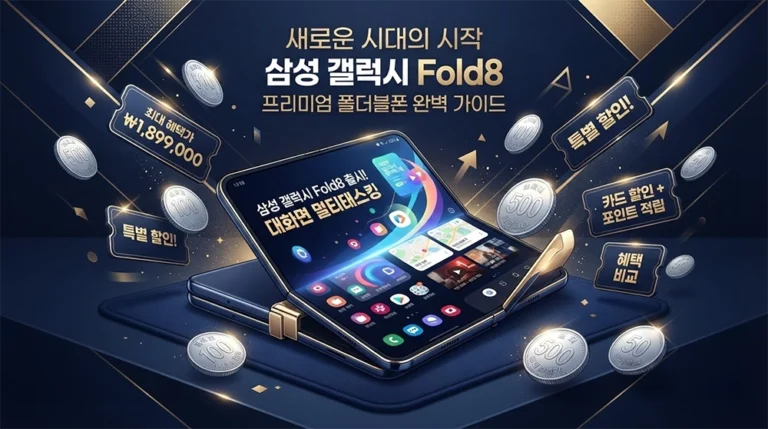 갤럭시 폴드8 저렴하게 사는 방법