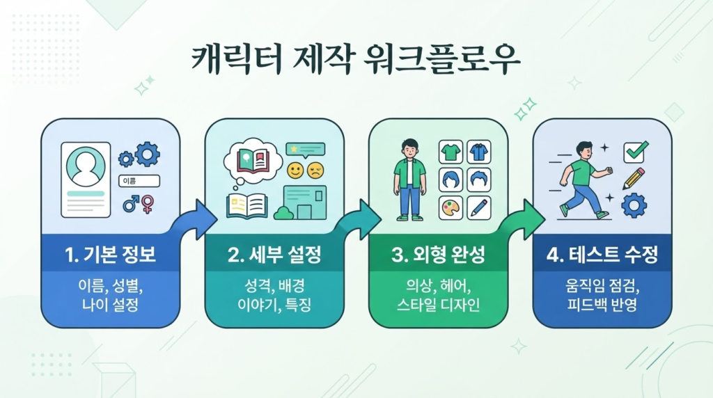 캐릭터 제작 워크플로우