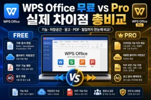 WPS Office 무료 vs Pro 실제 차이점 총비교 썸네일