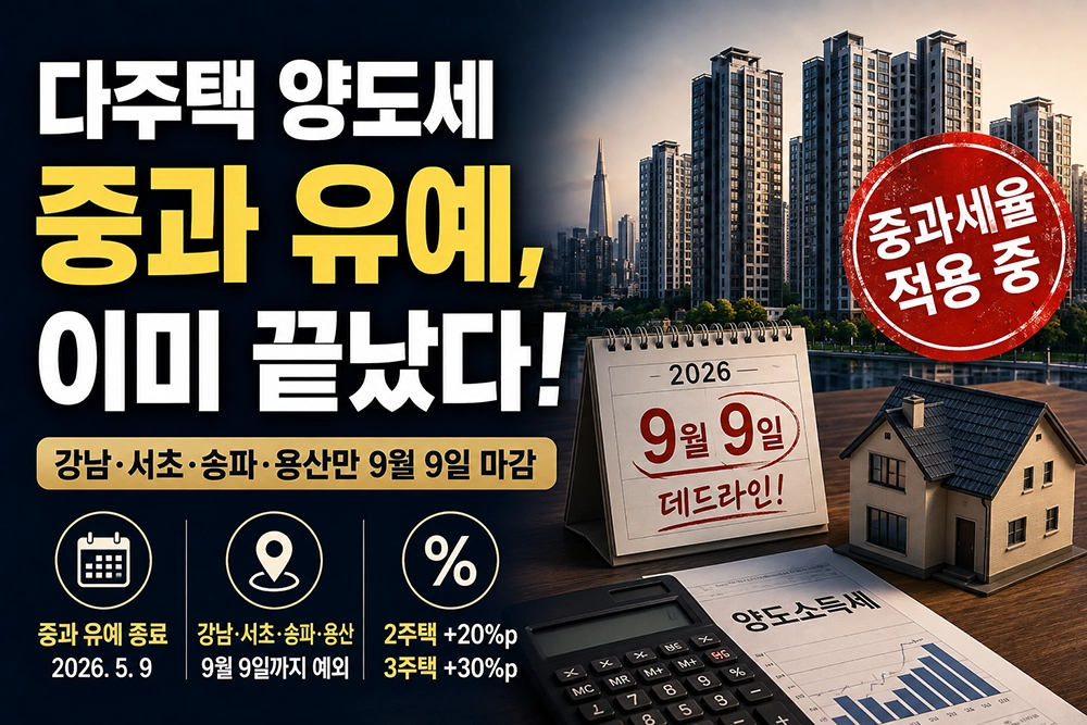 다주택자 양도세 중과 유예 썸네일