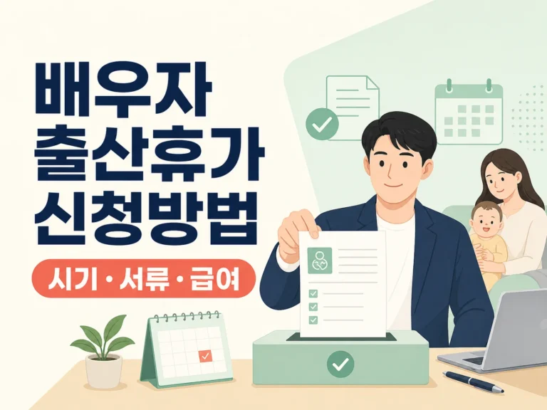 배우자 출산휴가 신청방법 썸네일