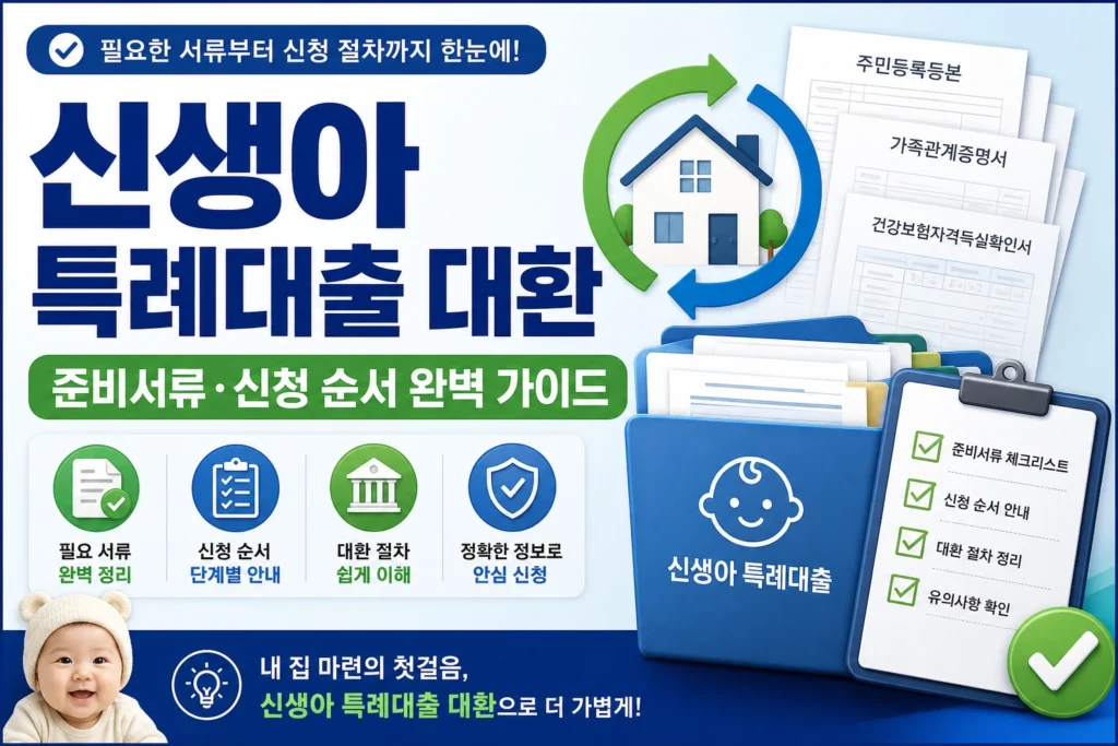 신생아 특례대출 대환 준비서류 신청 순서 완벽 가이드 썸네일