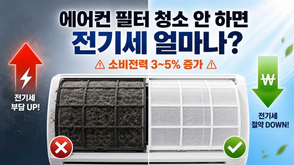 에어컨 필터 청소 전기세 썸네일