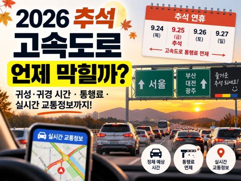 2026 추석 고속도로 썸네일