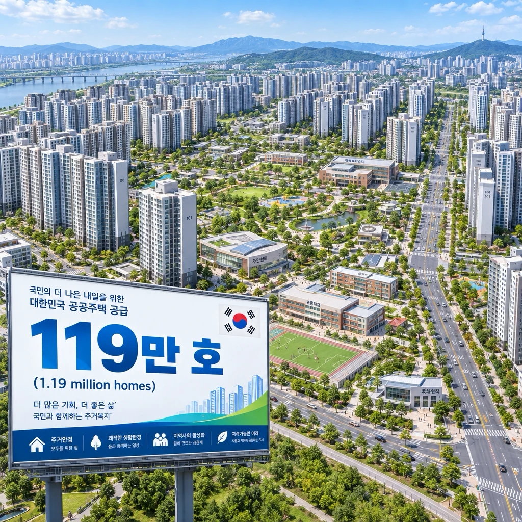 19만 호' 대형 전단지형 신축 단지 조감뷰