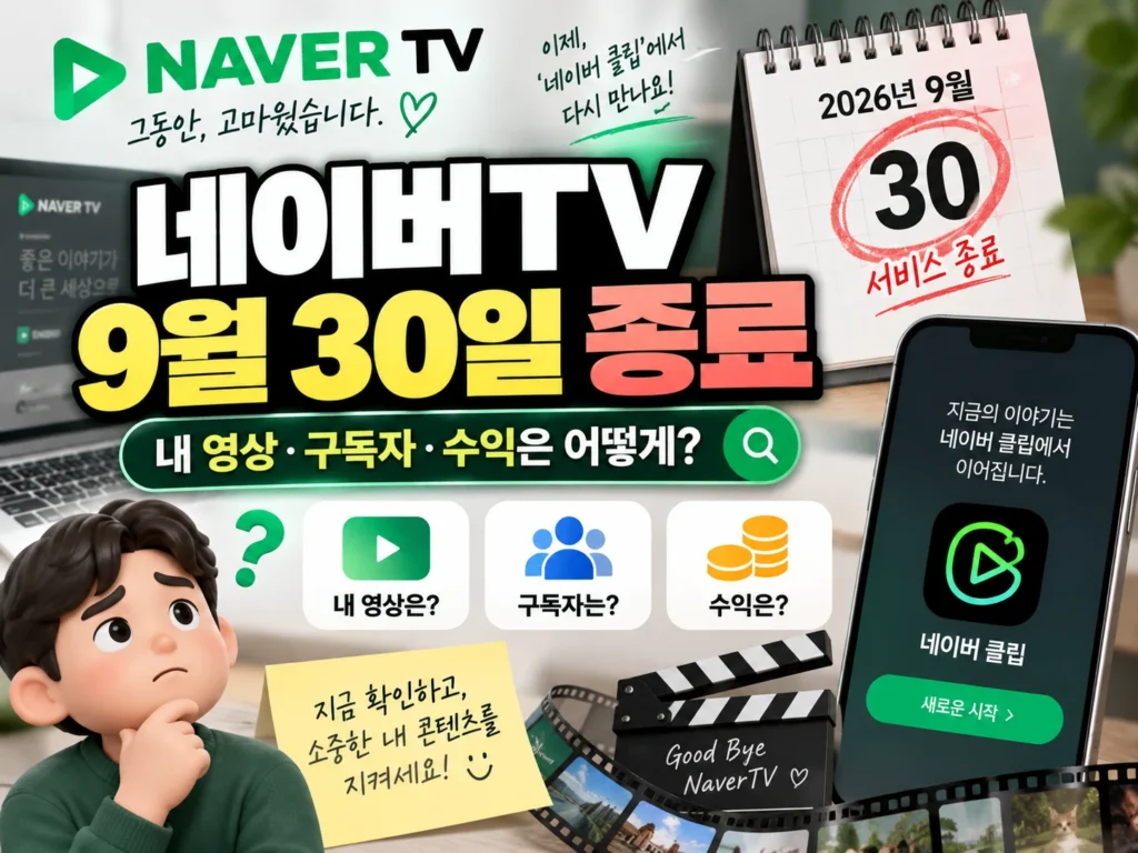 네이버TV 종료 썸네일