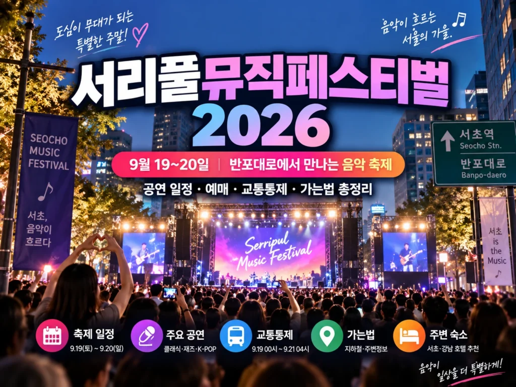 서리풀뮤직페스티벌 2026 썸네일