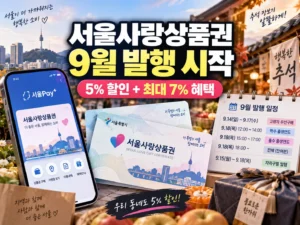 서울사랑상품권 발행 추석 썸네일