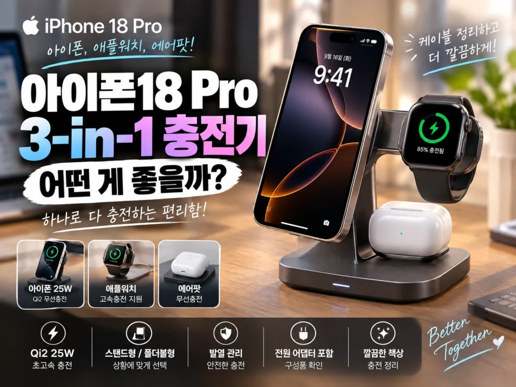 아이폰18 Pro 3-in-1 충전기 썸네일