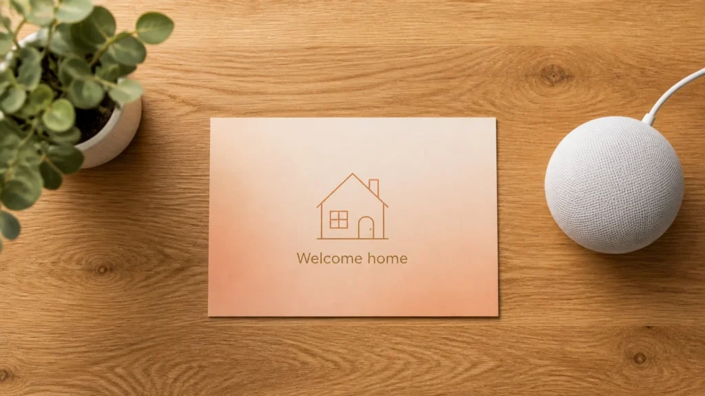 애플 Welcome home 프레스 초대장