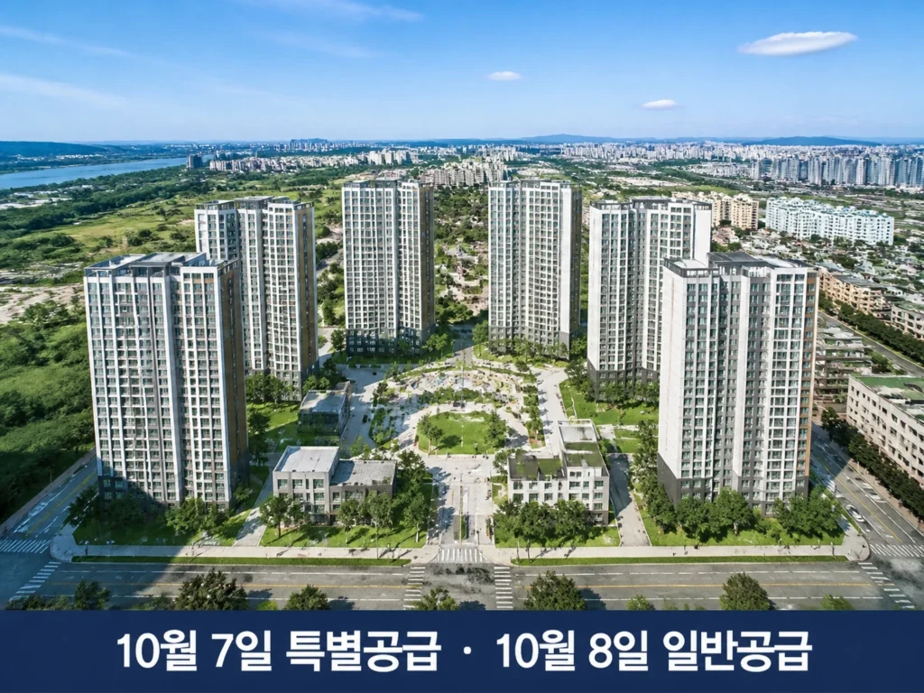 고양 장항 아테라 청약홈 무순위 접수 일정 화면