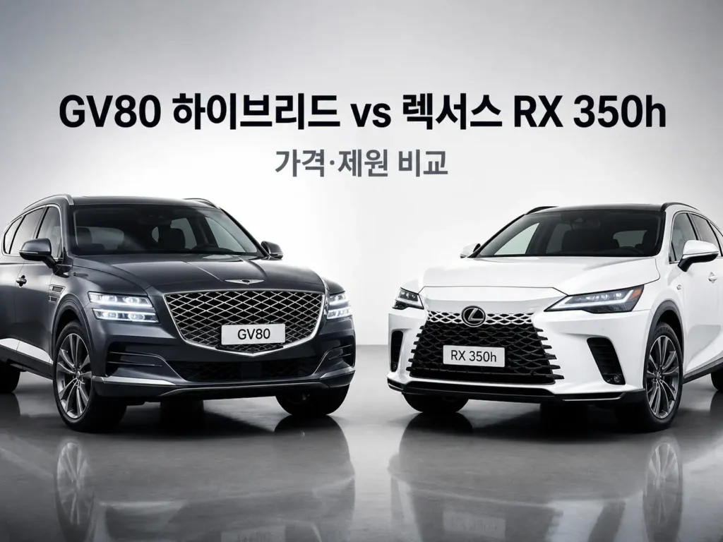 GV80 하이브리드 비교 썸네일