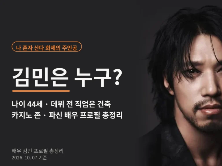 배우 김민 프로필 썸네일