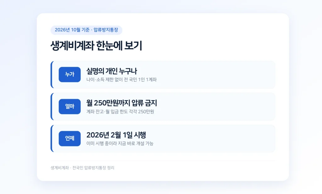 생계비걔좌 한눈에 보기