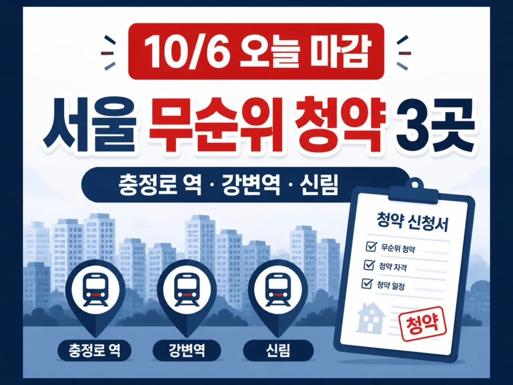 서울 무순위 청약 썸네일