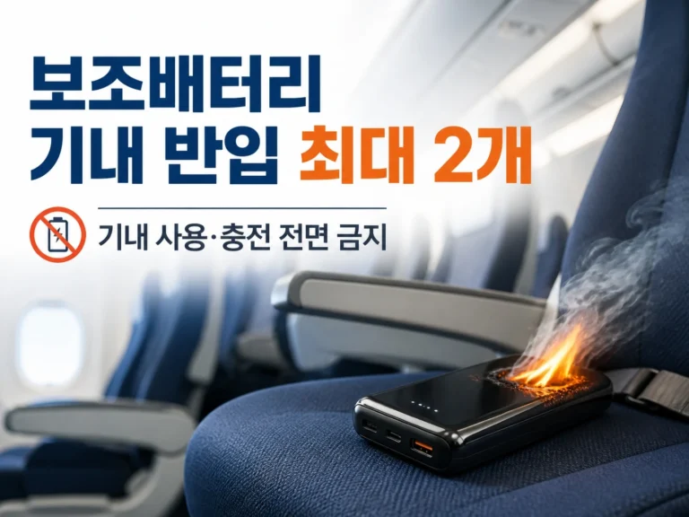 주 보조배터리 기내 반입 썸네일