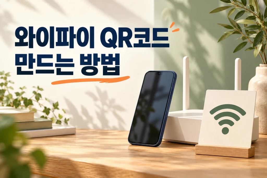 와이파이 큐알코드 만드는 방법 썸네일