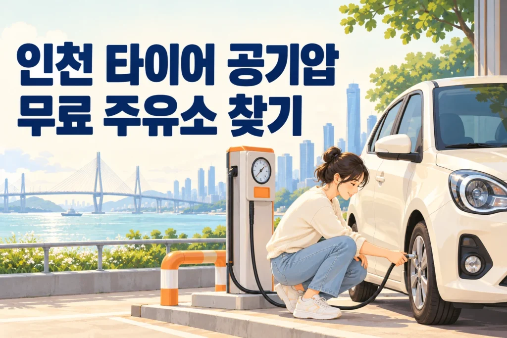 인천 타이어 공기압 무료 주유소 썸네일