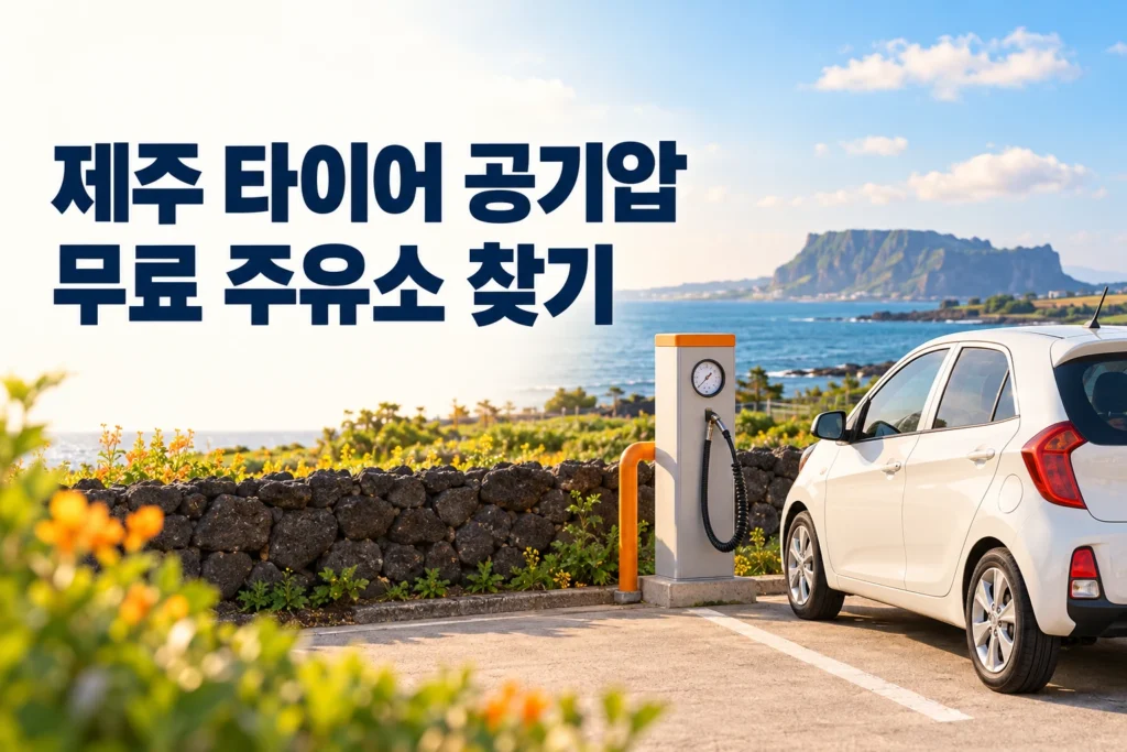 제주 타이어 공기압 무료 주유소 썸네일